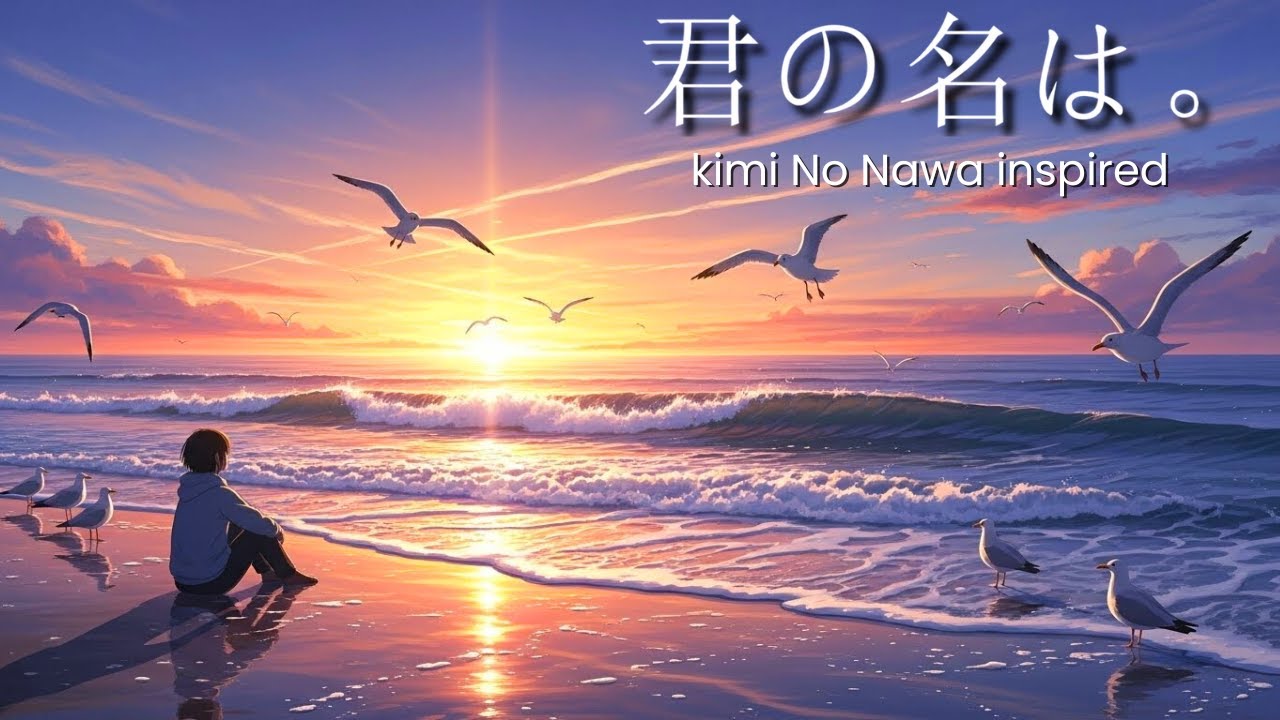 Falling Into the Quiet Sea 🌊 | Emotional Relaxing Music | Kimi no Na wa Style