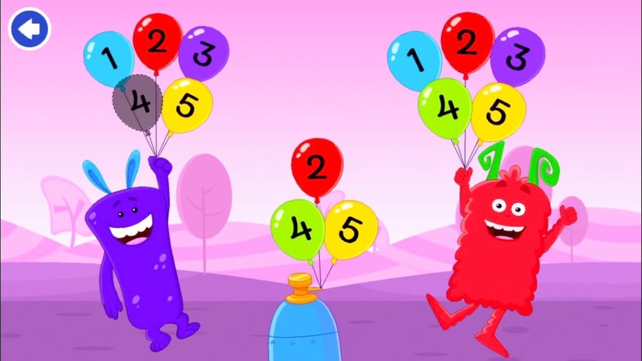 Learn Numbers 1-10 With All Cute Monster By KidloLand | Kids Learning Fun Games