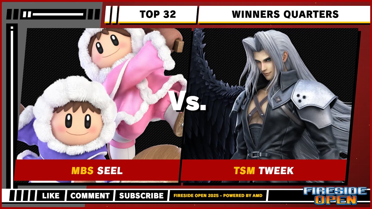 Fireside Open 2025 — Топ-32 — Сил (Ice Climbers) против Твика (Sephiroth) — Super Smash Bros. Ult...