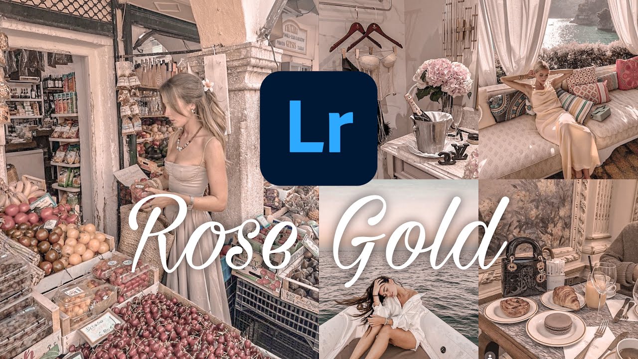 Rose gold preset | Rose Gold Aesthetic Preset | Lightroom preset tutorial + Free DNG file