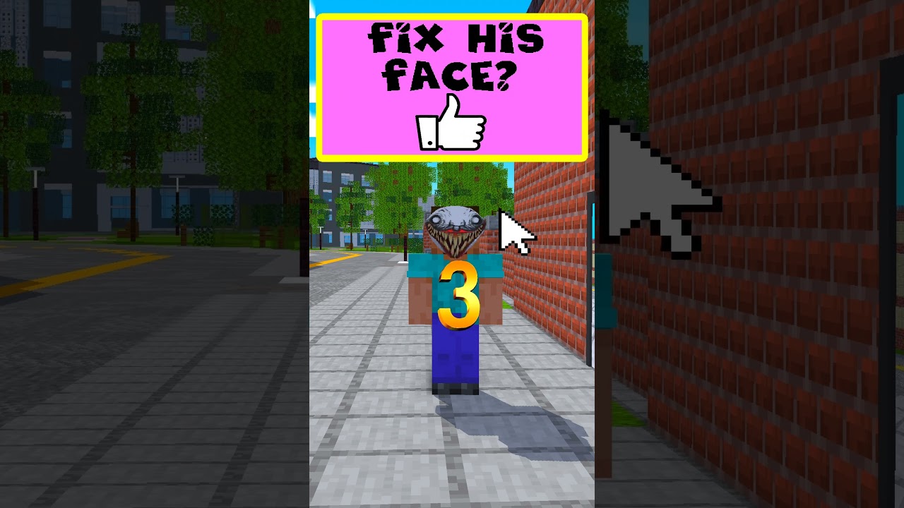 What's Wrong With His Face Help Herobrine - Minecraft Funny Animation