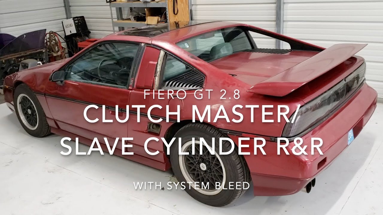 Fiero GT Clutch Master and Slave Cylinder Remove and Replace with Complete System Bleed
