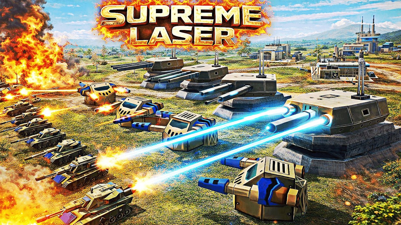 USA Laser vs 7 BOSS USA - Command & Conquer Generals Apocalyptic