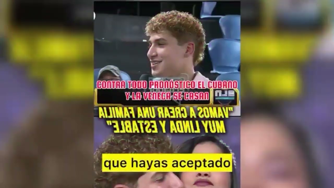 Niurka Páez y Rafael Barrios puro show de Bln con su propuesta de Matrimonio