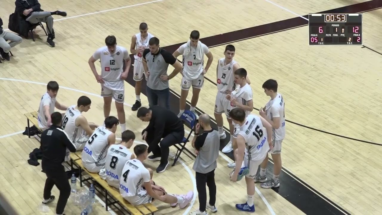 Kadetska liga Srbije: Partizan - Dinamik 85:94 / 11. kolo (11.01.2025.)