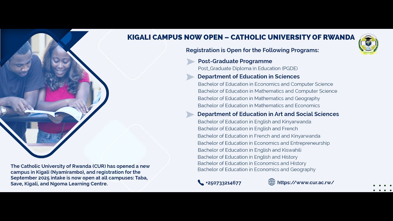 🟢Welcome at CUR-Kigali Campus is now open join us now 👌