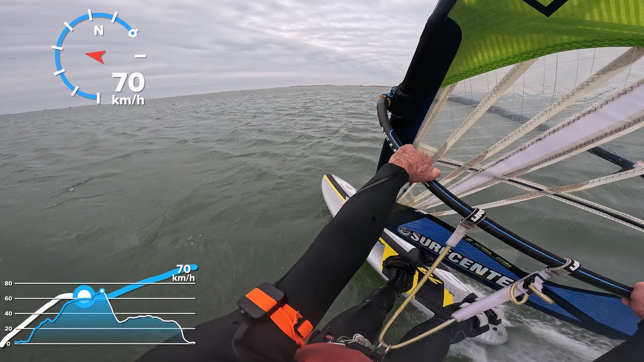 WINDSURFING TERSCHELLING,  Speedsession in the lee side of 