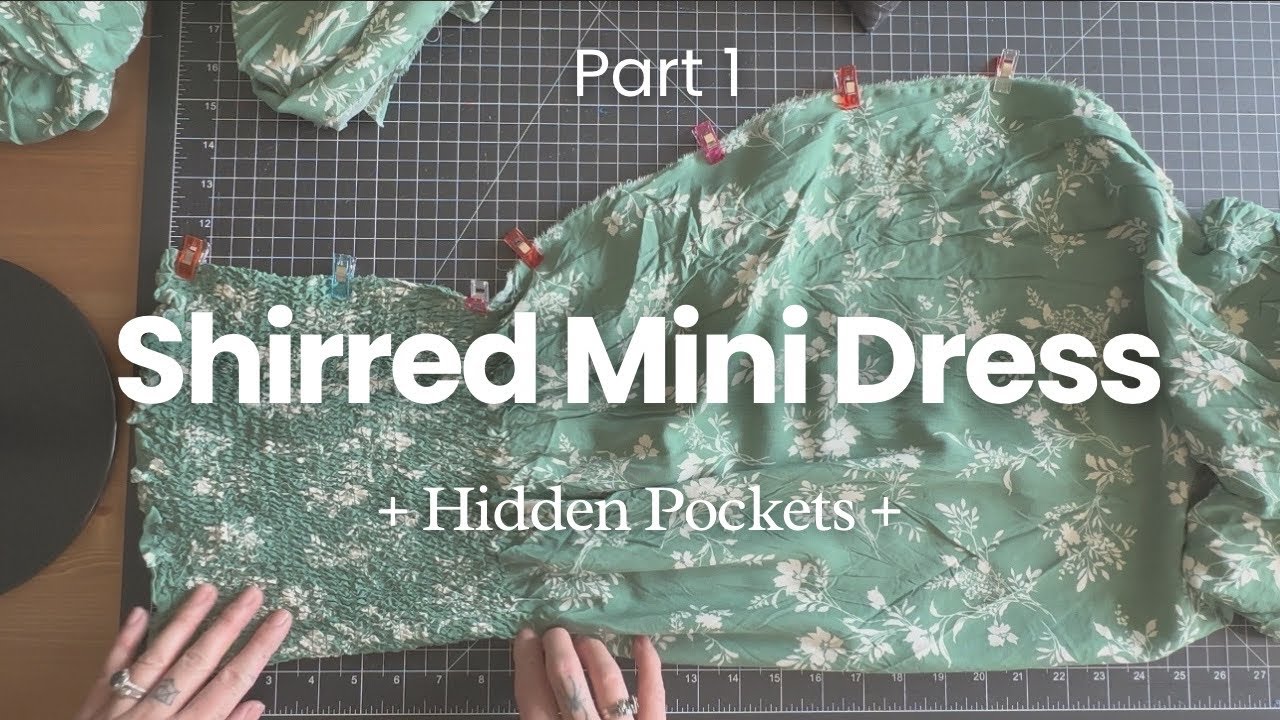 Part 1 - Learn To Sew A Strapless Mini Dress With Hidden Pockets - Joann Shirred Dress Sewing