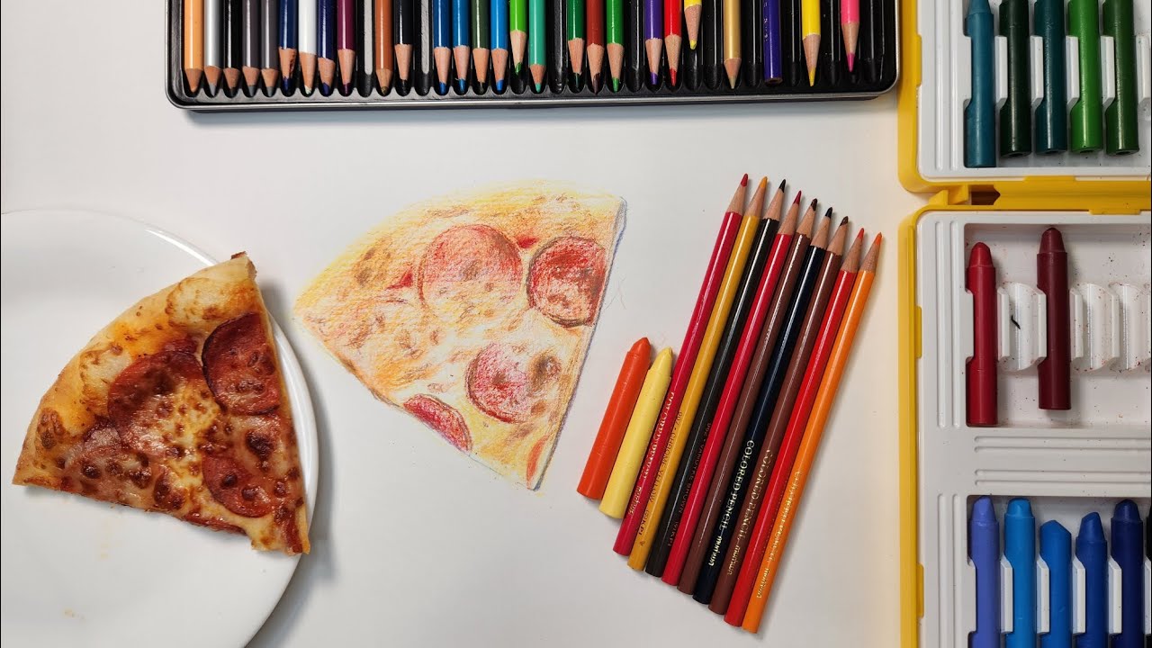 [Speed Paint] ​I drew a Pepperoni Pizza and got hungry... 🤤