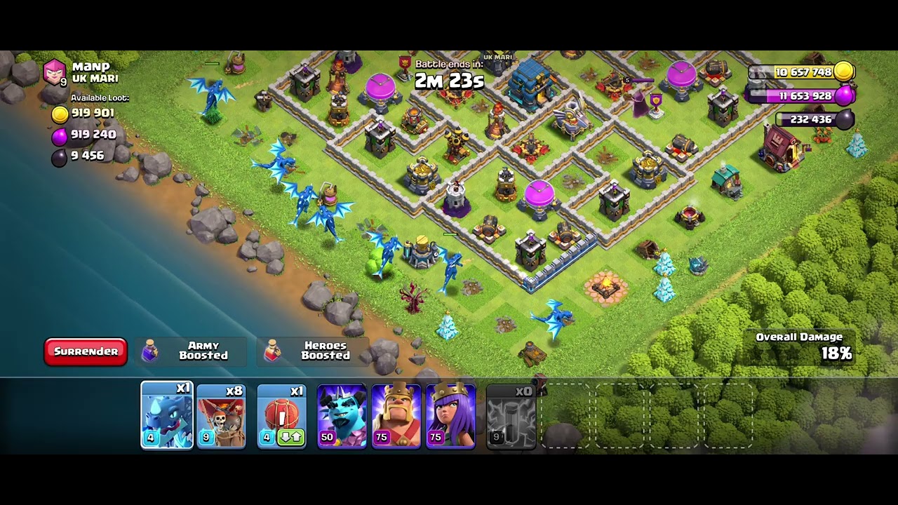 Full Star ⭐ With Electro Dragons || Clash Of Clans || #clashofclans 