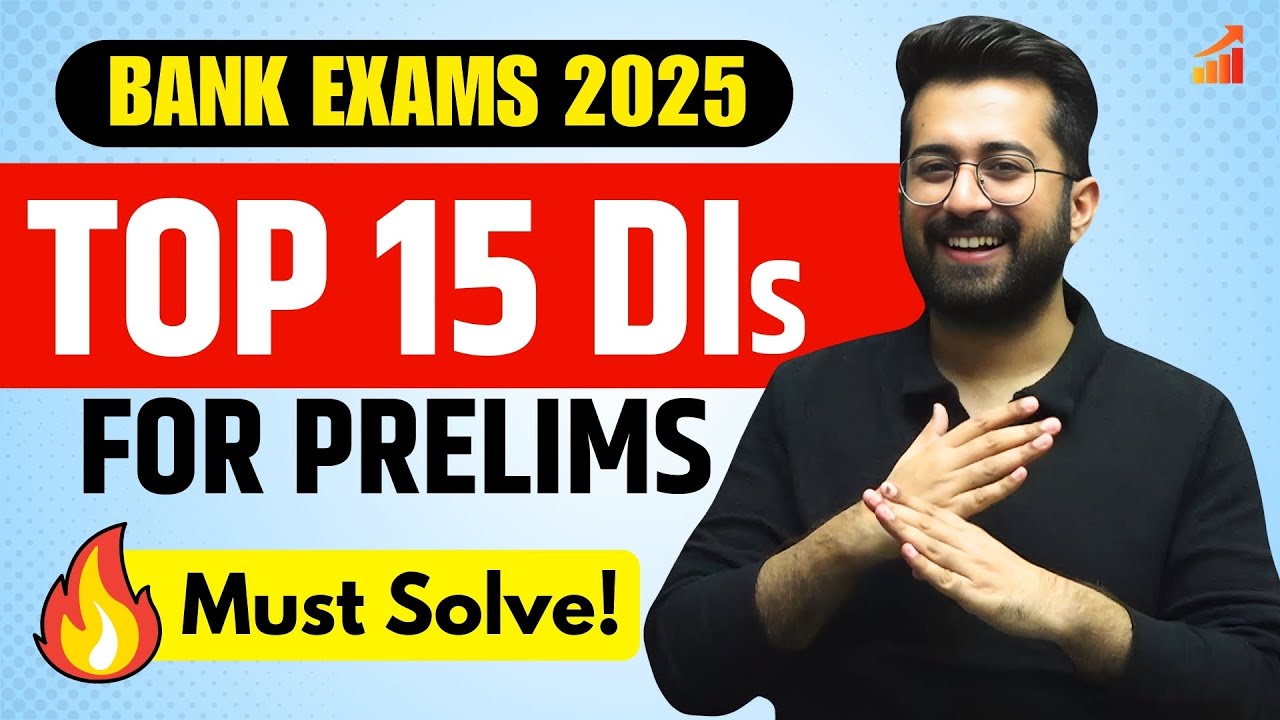 These 15 DI Sets will Decide Your Selection! 🔥 Bank Exams Prelims Most Expected Sets | Aashish Arora