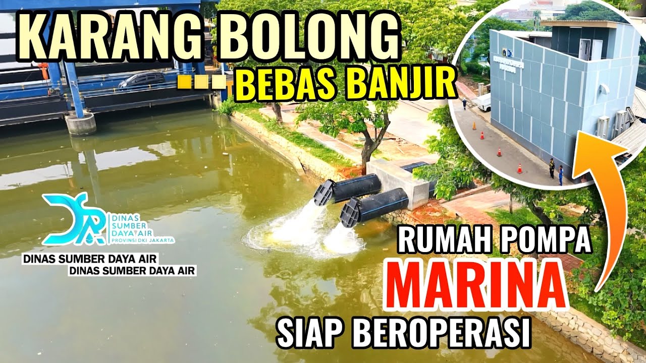 MANTAP‼️AKHIRNYA WILAYAH KARANG BOLONG TERBEBAS BANJIR. RUMAH POMPA MARINA SUDAH SELESAI DIBANGUN