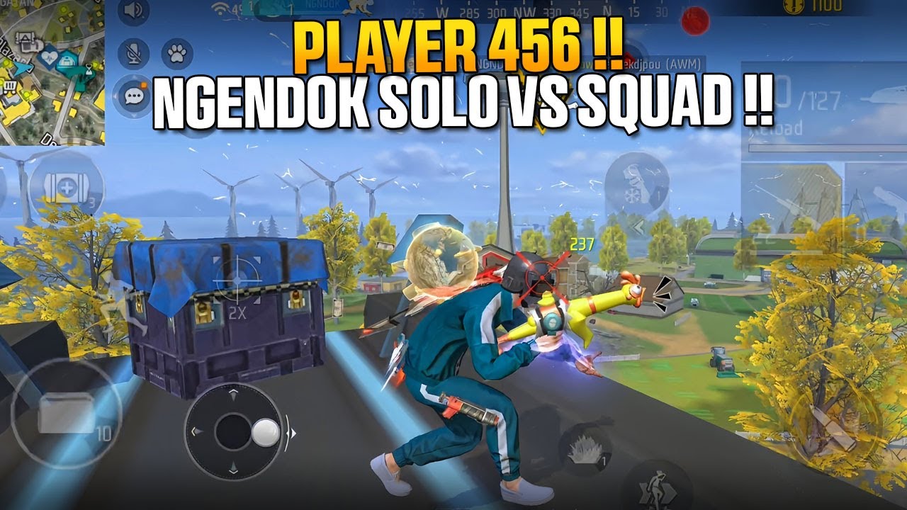 NGENDOK SOLO VS SQUAD PAKAI BUNDLE PEMAIN 456!! AUTO BOOYAH KILL BANYAK