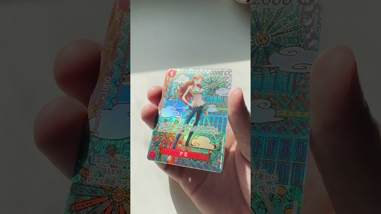 Nami SP - OP05 - Texture and Holo Showcase #shorts #optcg #onepiece