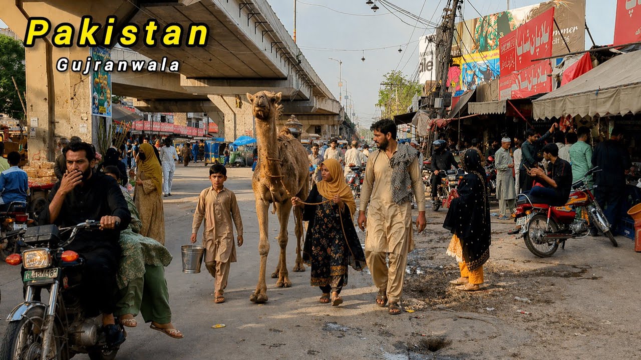 Gujranwala Pakistan 🇵🇰 | Real Street Life in The City of Wrestler | 4K Walking Tour | 