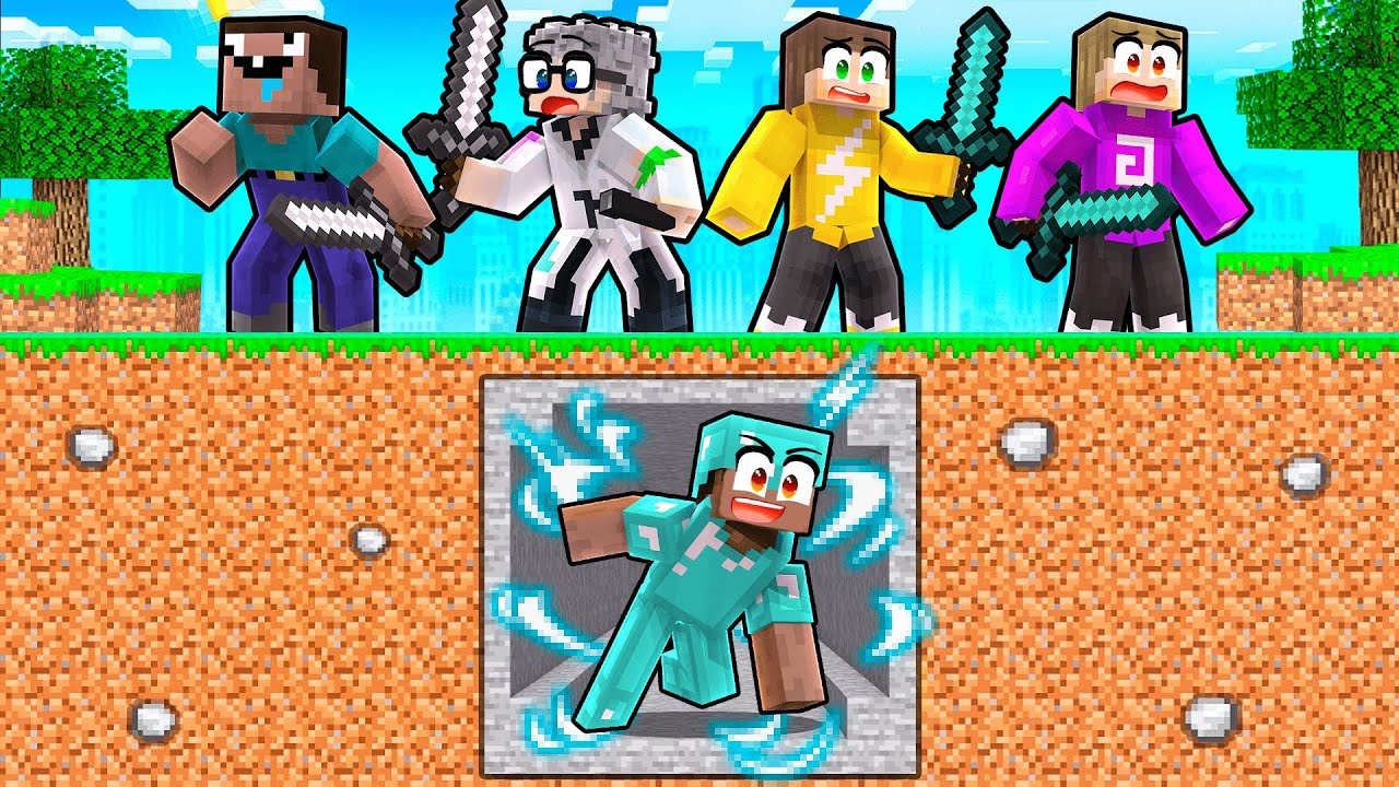 Pro Speler VS Jagers (Minecraft Survival)