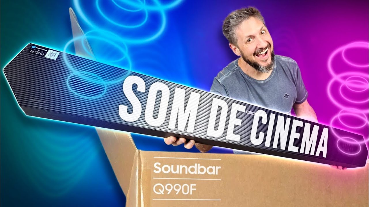 Som de cinema em casa! A melhor SOUNDBAR, ainda melhor. Unboxing Samsung Q990F