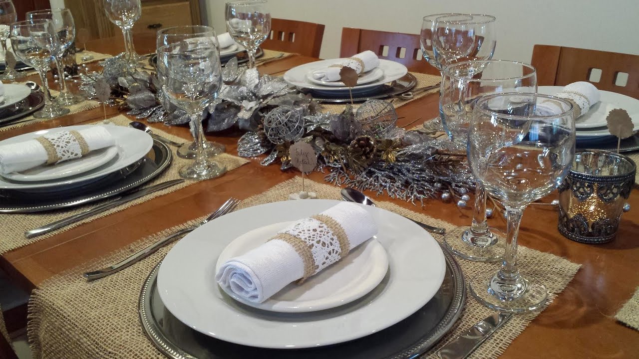 Mesa posta de Natal - Como montar uma mesa posta estilo rústico