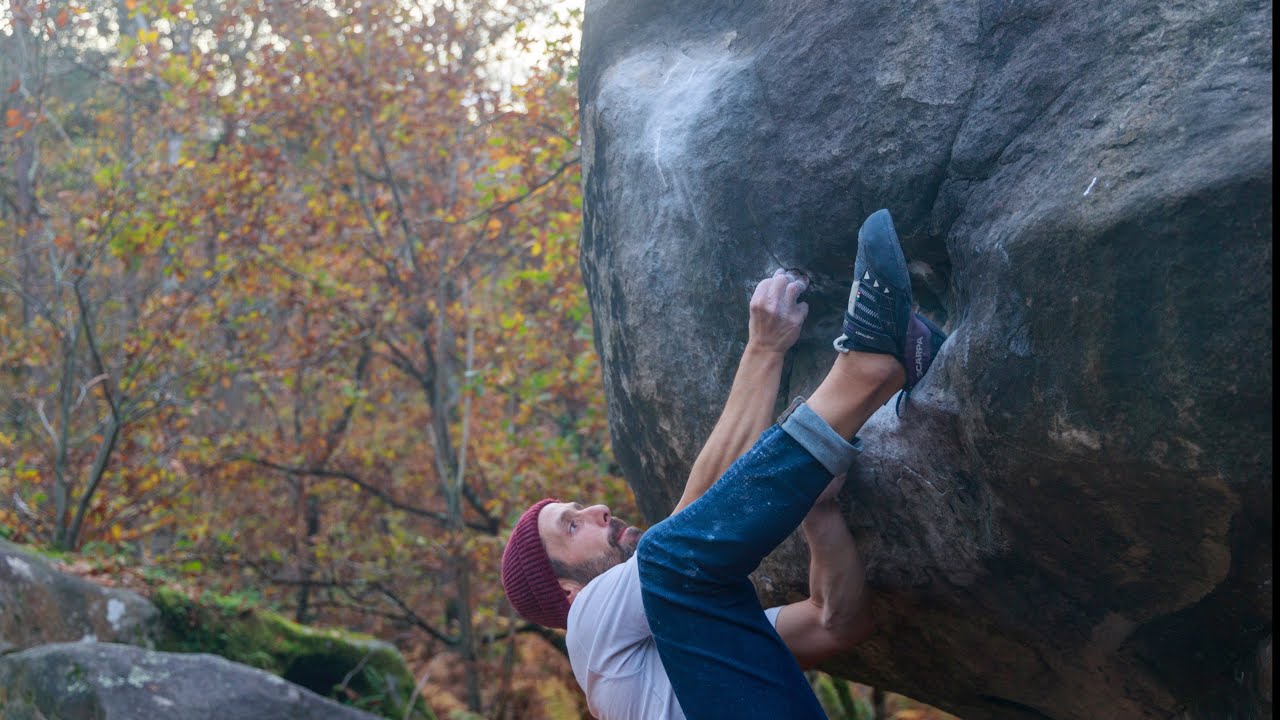 Le Pare Dessus  7a+   Gorge aux Châts ( fontainebleau)