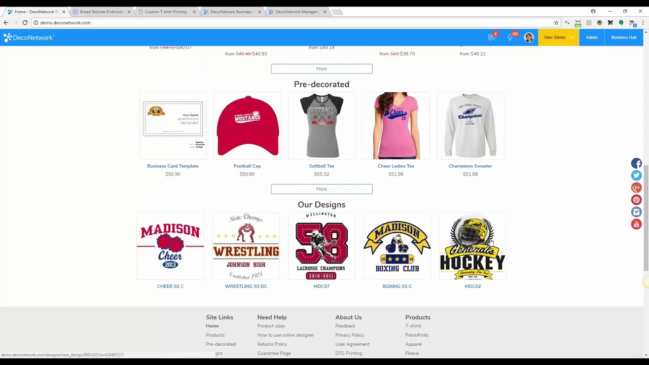 DecoNetwork for embroiderers