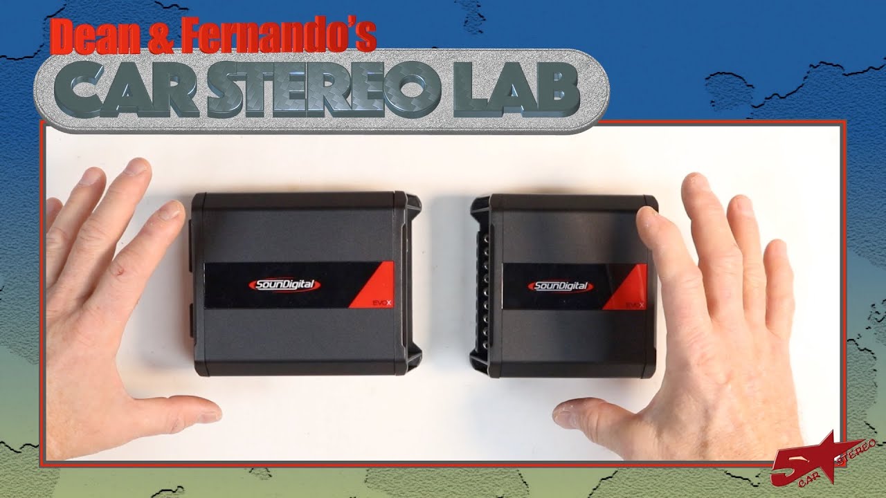 Soundigital EVOX 400.4 and 800.1 little amps BIG power Car Stereo Lab