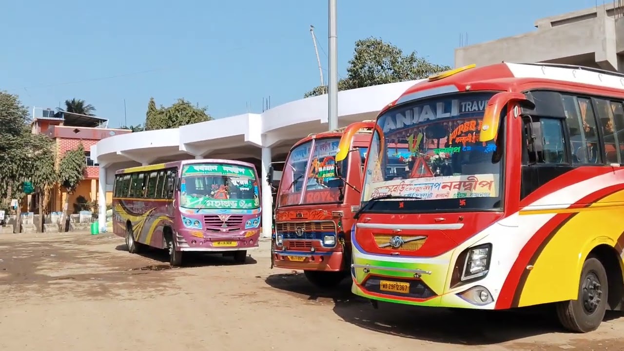  Nabadwip Busstand/Stand Scene /Daily Life & Public Transport Experience #viral #trendingvideo 
