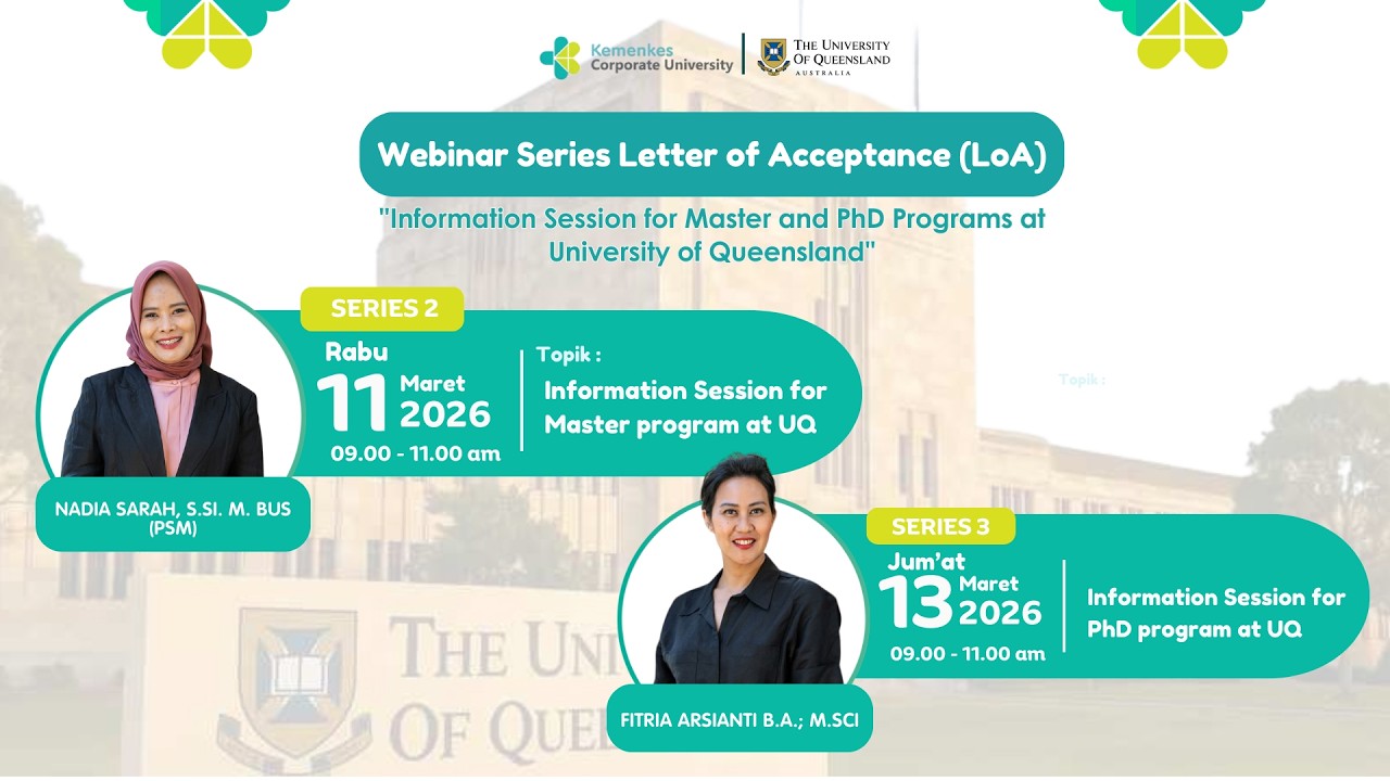 Webinar Information Session for Master Program at University of Queensland