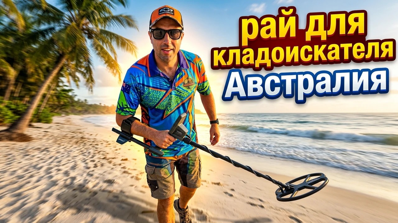 Австралия — рай для кладоискателя! Поиск с металлоискателем на пляже.