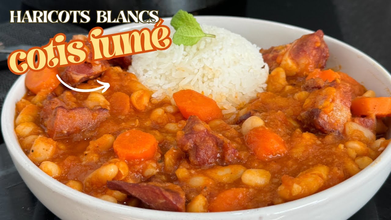 Cotis fumé aux Haricots blancs recette congolaise🇨🇩 (madesu)cotisfumé#haricots #côtelettefumé