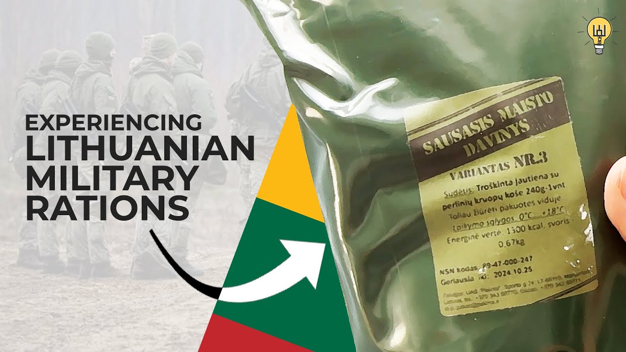 My 1st Time Trying Lithuanian Military Rations (MREs)! (Sausas Davinys)