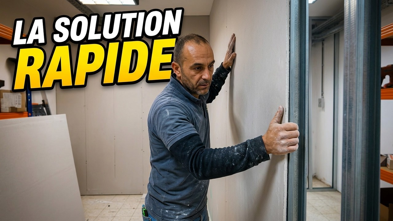 Séparer une pièce SANS gros travaux : Mur en Placo
