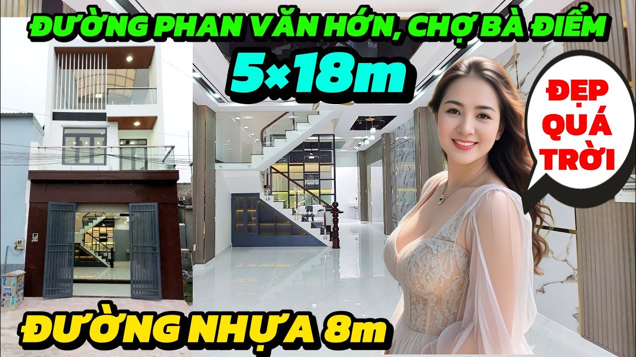 Nhà Bà Điểm, Phan Văn Hớn 5×18m SHR (TRẺ TRUNG HIỆN ĐẠI) Ở SƯỚNG 