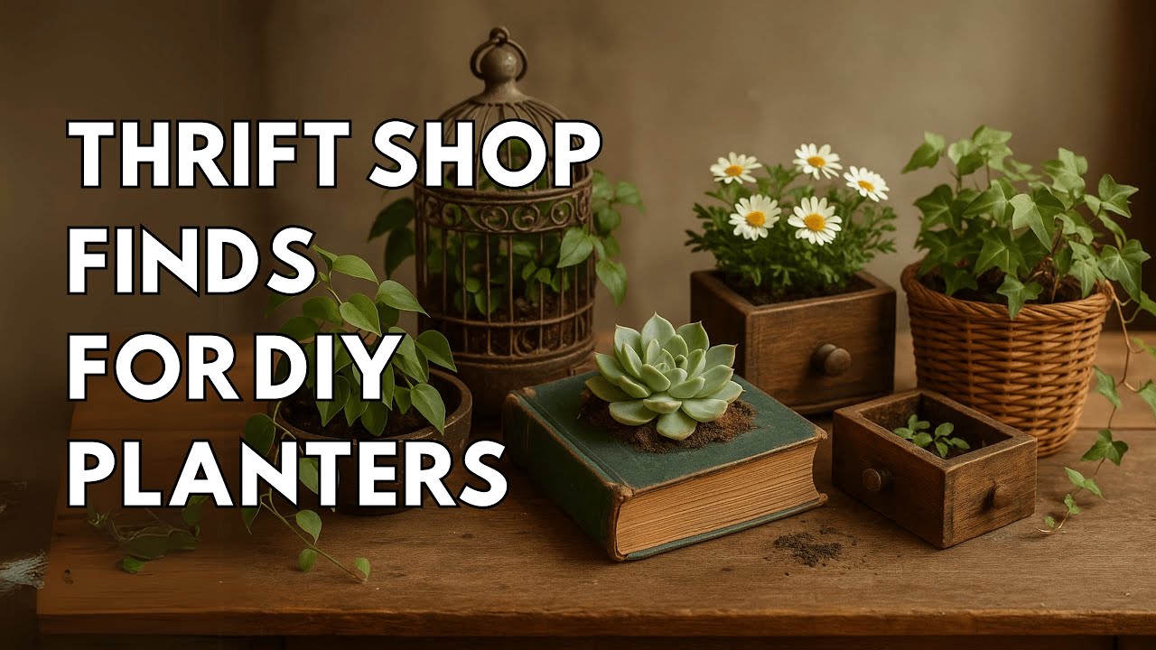 Thrift Shop Finds for DIY Planters | Gorgeous Upcycling Ideas for Indoor Greenery