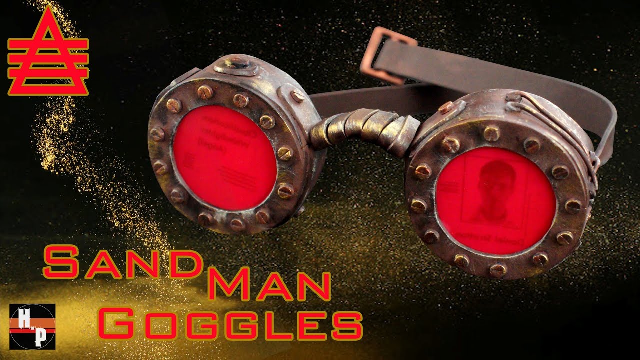 Dream Walker Book Series Sandman Goggles Complete Build | FREE GOGGLES TEMPLATE