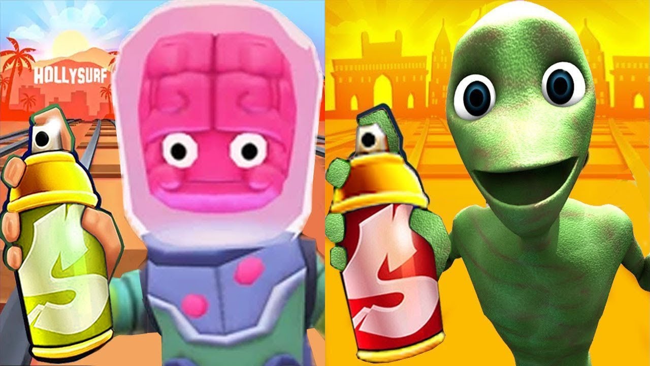 Subway Surfers Hollywood 2024 Glorgalax vs Green Alien Run Gameplay HD