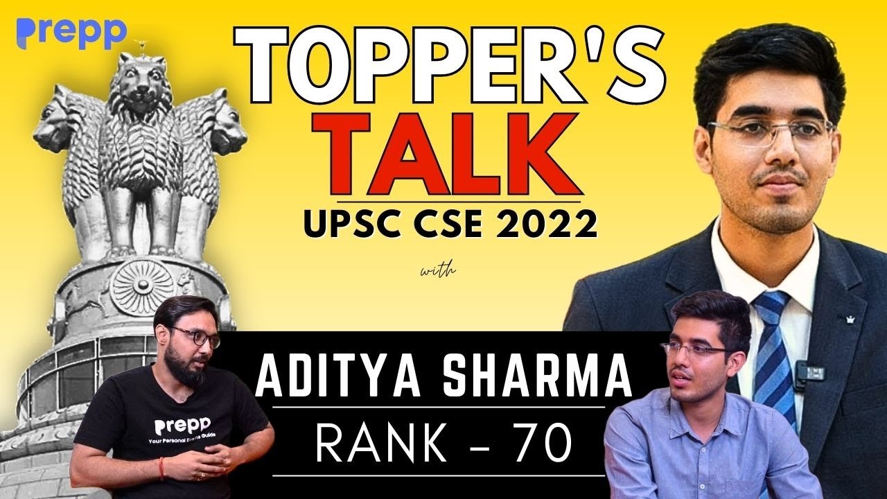 Conversation with UPSC Topper | Aditya Sharma | AIR 70 | UPSC CSE 2022 | #upsc2022 #adityasharma