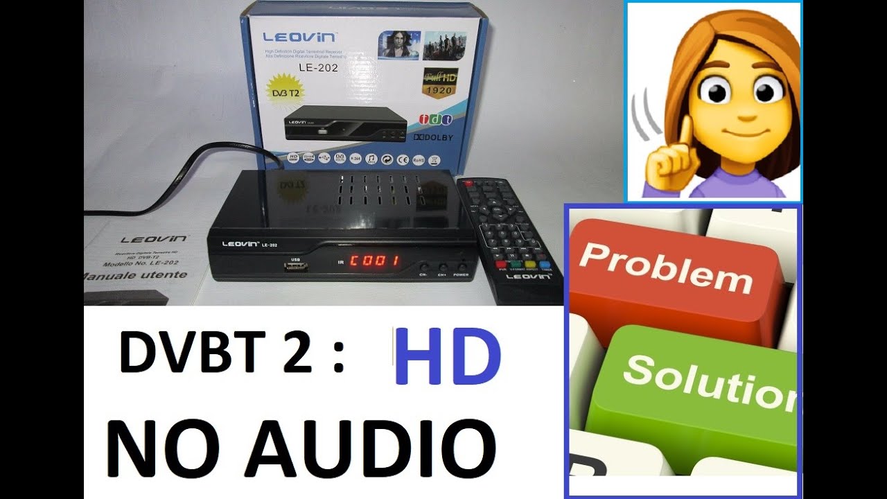 DECODER  DVBT - T2  : NO AUDIO CANALI HD SOLUZIONE