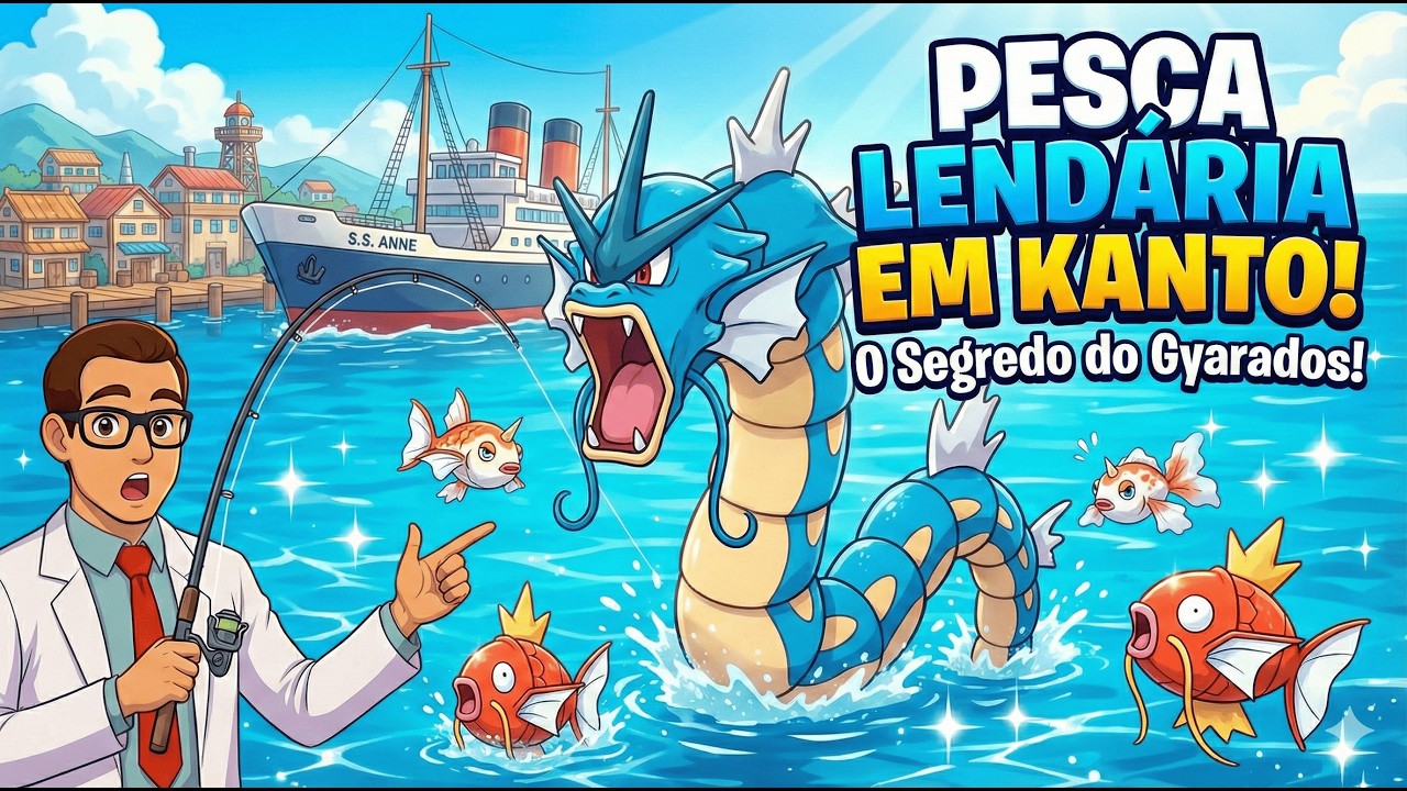 Os 4 melhores pokemons para Pescar em Kanto