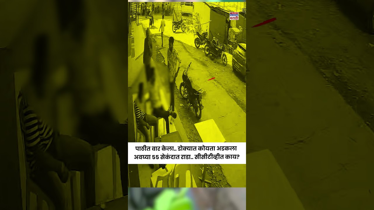 Pune Crime CCTV:डोक्यात कोयता हातात कोयता,हाणामारीचा स्पष्ट सीसीटीव्ही..#shorts