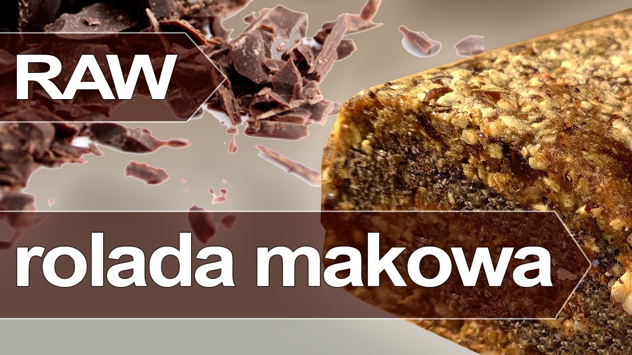 Makowiec na surowo - rolada prosty przepis bez pieczenia