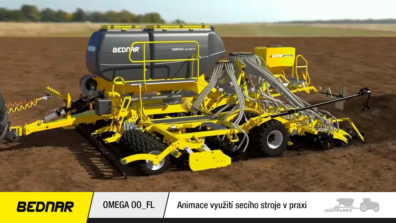 BEDNAR: Animace využití secího stroje OMEGA OO_FL v praxi | CZ