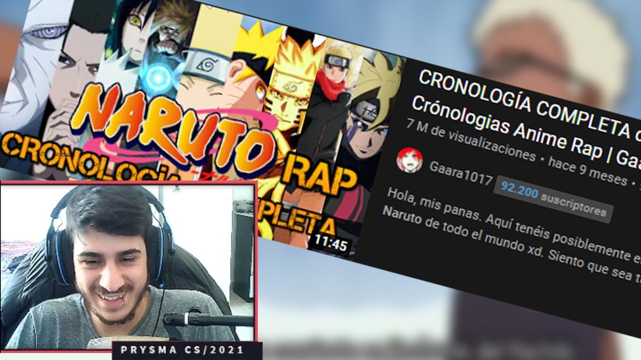 CRONOLOGÍA COMPLETA de NARUTO RAP | Crónologias Anime Rap | Gaara1017 || REACCION