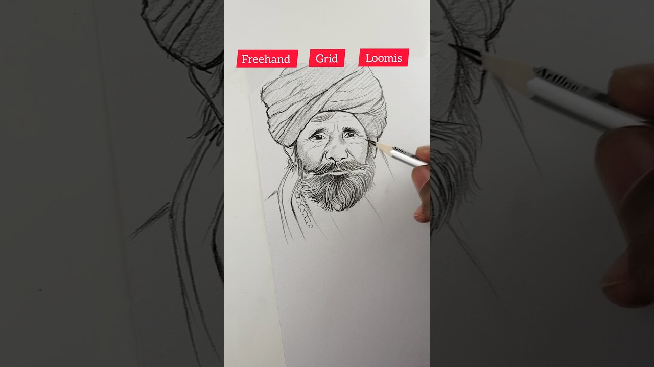 How to draw FREEHAND OUTLINE❓🤔 #shorts #freehand #viral #trending #art #outline