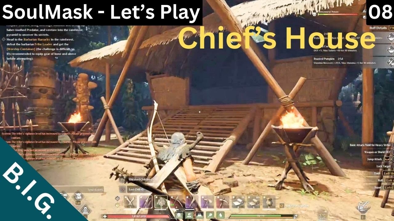 Soulmask Solo - Day 08: Raiding the Barbarian Barracks - Good Loot
