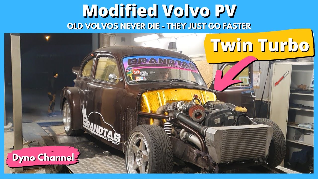 5x original power in this old Volvo PV with twin turbos