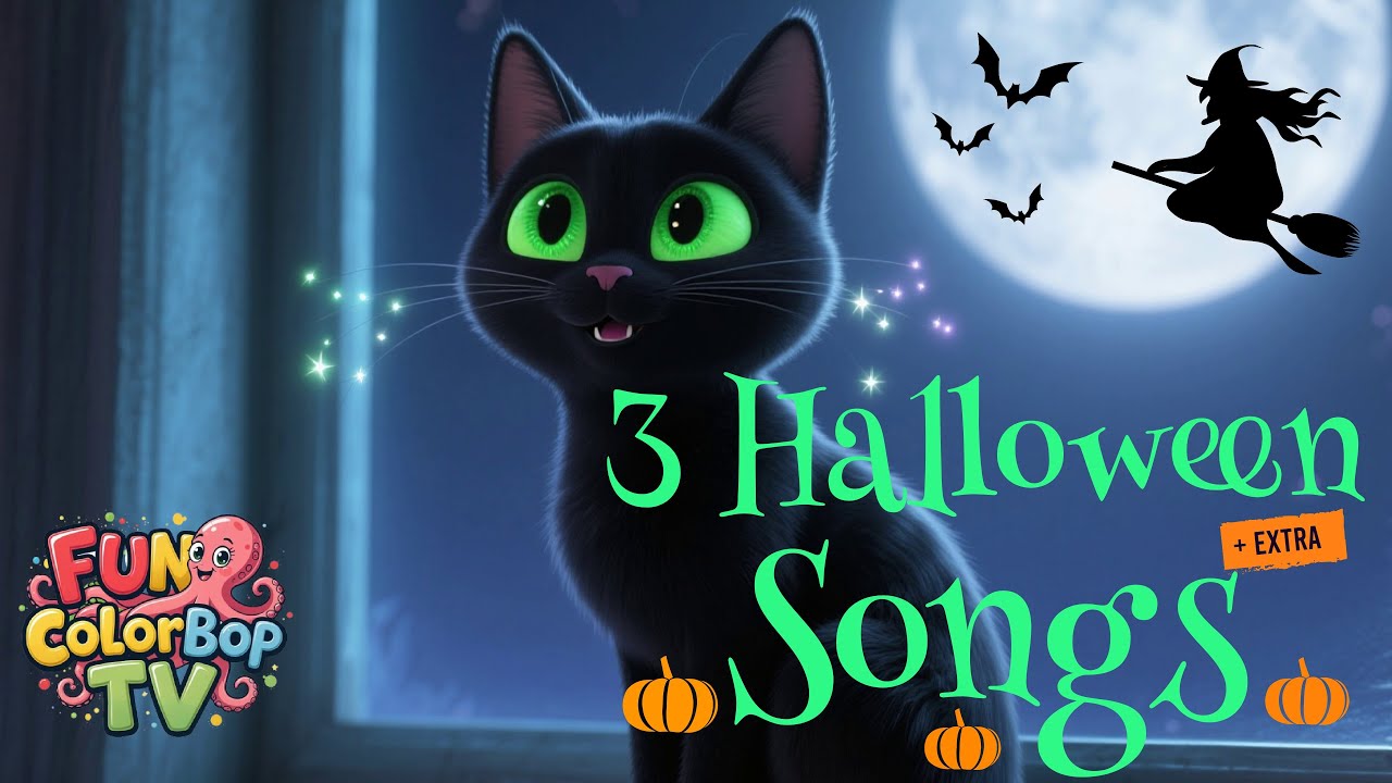 🎃👻🎵 Halloween Songs for Kids | ABCs, Counting & Dance Fun | 8-Minute Learning Party!