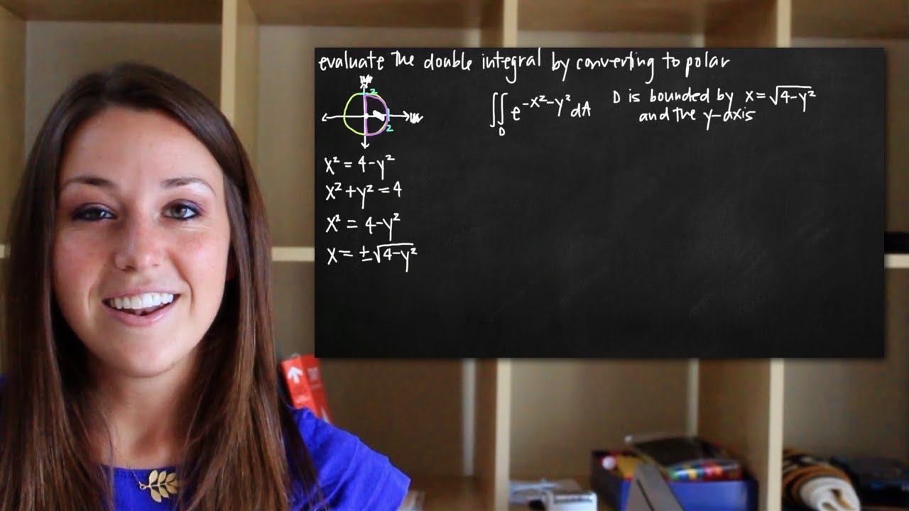 Converting double integrals to polar coordinates (KristaKingMath)