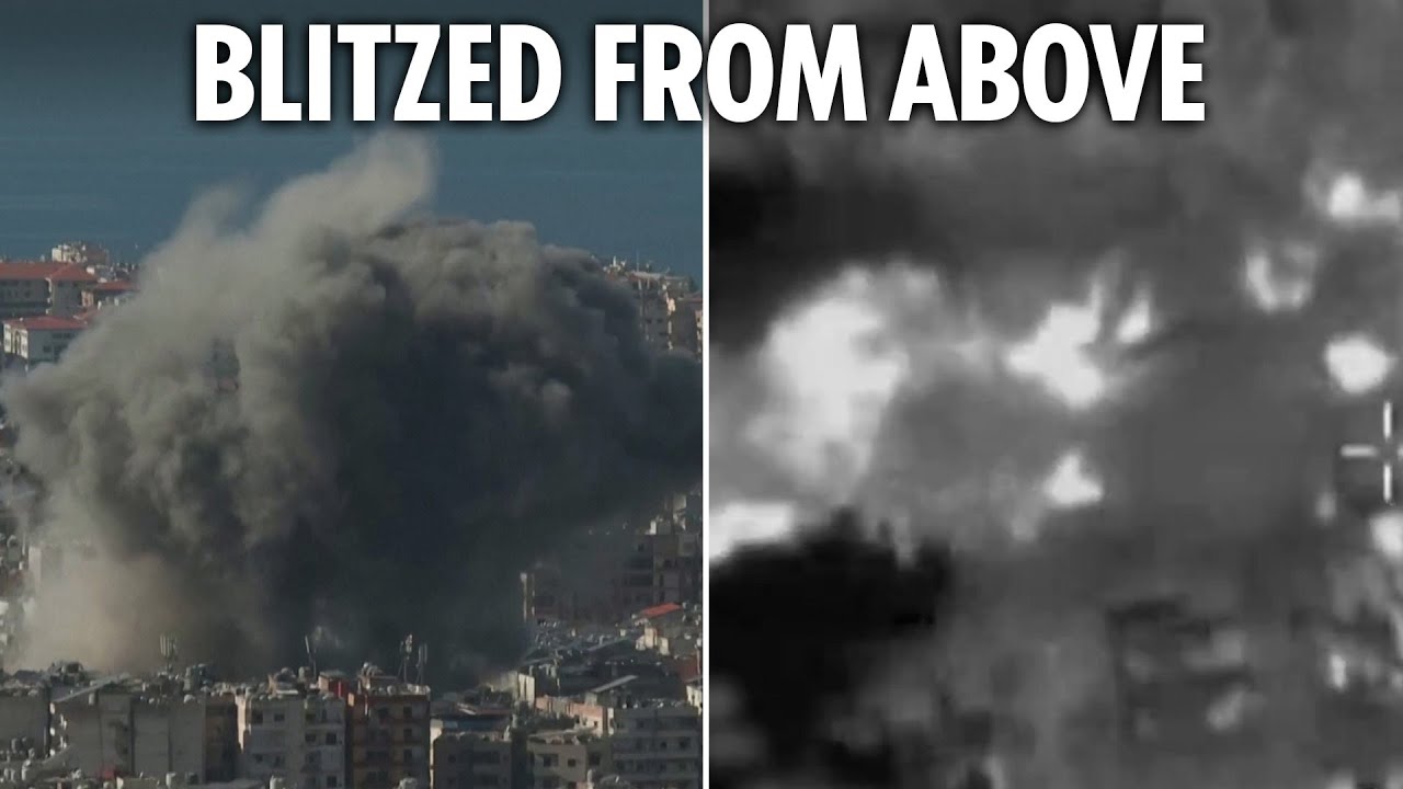 Terrorist headquarters blown to pieces in Beirut as Israeli fighter jets launch series of attacks