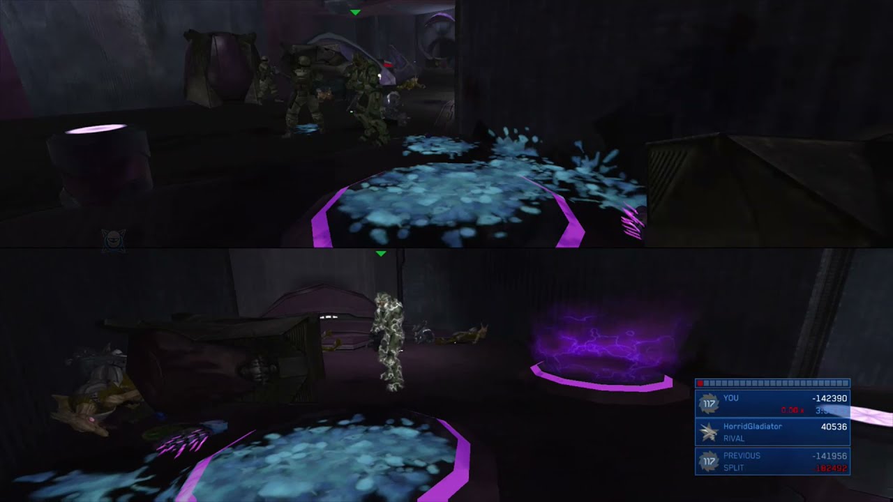 Halo 2 Laso Co-op - Surviving the Prison Lift down on Gravemind