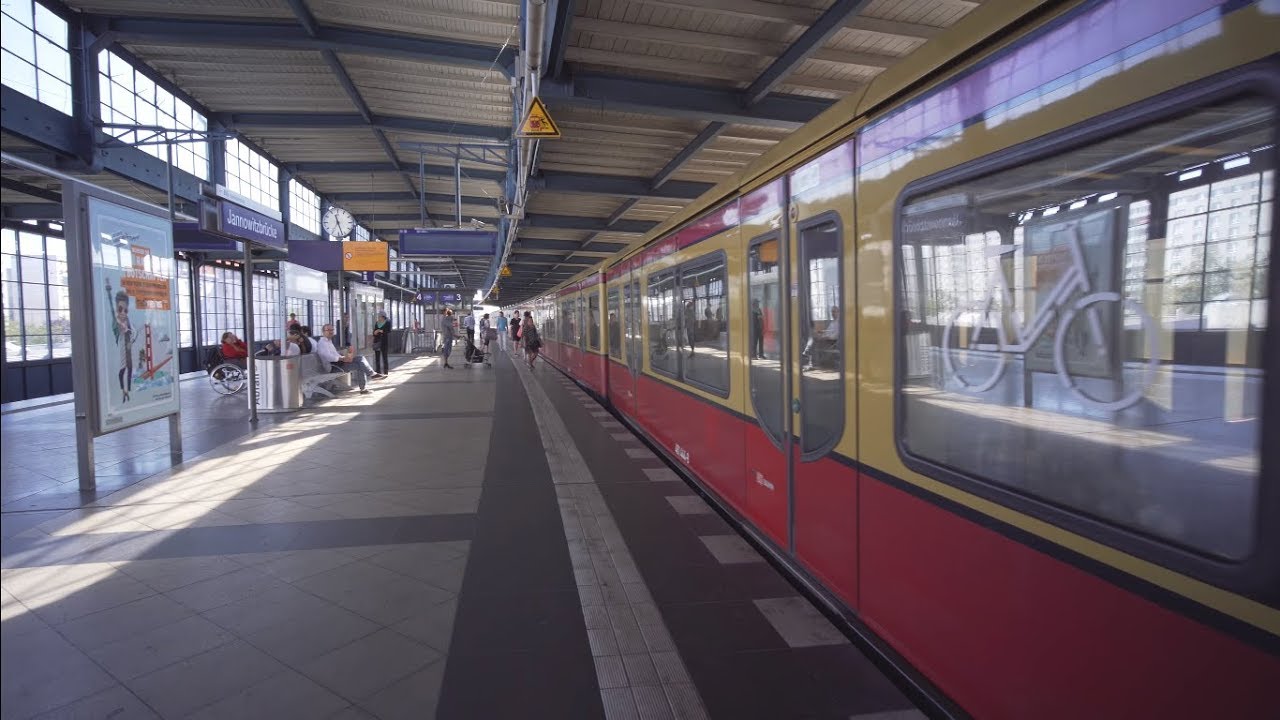 Germany, Berlin, S-Bahn ride from Jannowitzbrücke to Warschauer Straße